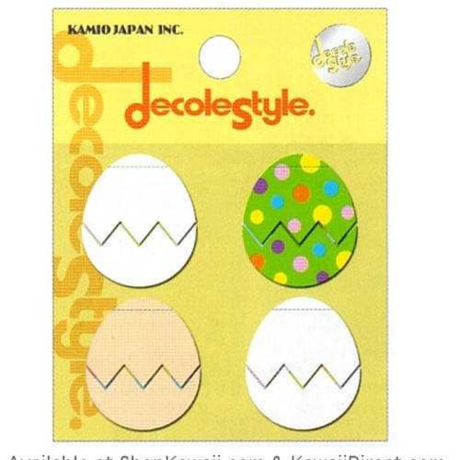 Stationery Kawaii Import Japanese Stickers | Kamio Decole Style Scrapbooking Stickers: Eggs