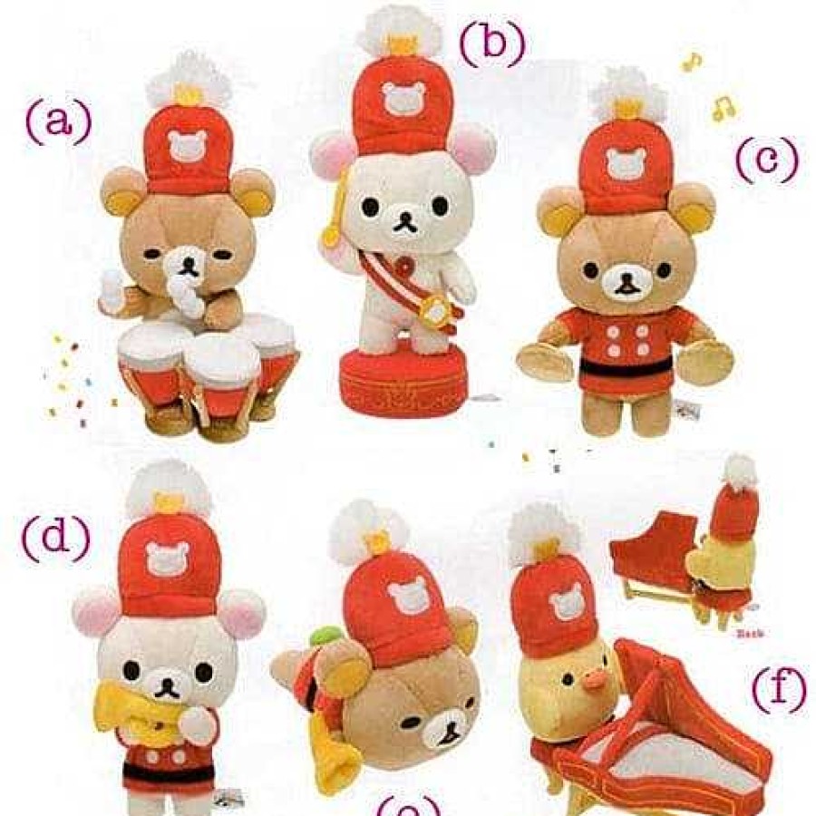 Plush Kawaii Import | San-X Rilakkuma Wonderland Marching Band 7.8" Plush: Little Bear Trumpet