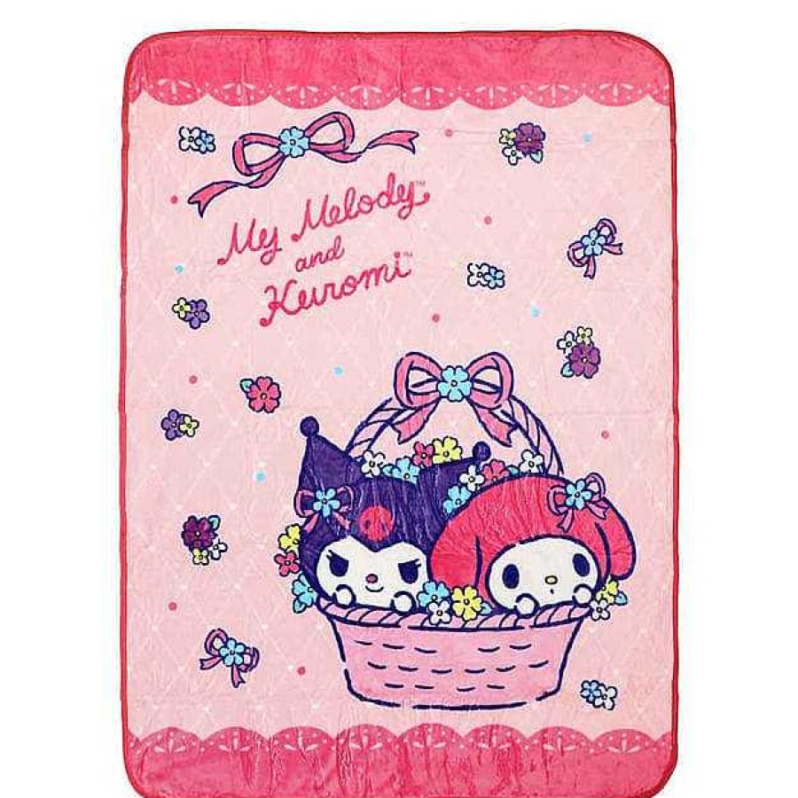 Homegoods BioWorld | Kuromi & My Melody Fleece Throw Blanket