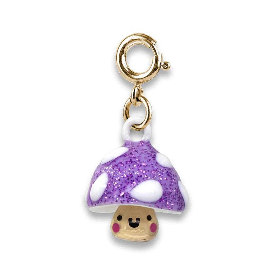 Styles Charm It Charm It! | Gold Glitter Mushroom Charm