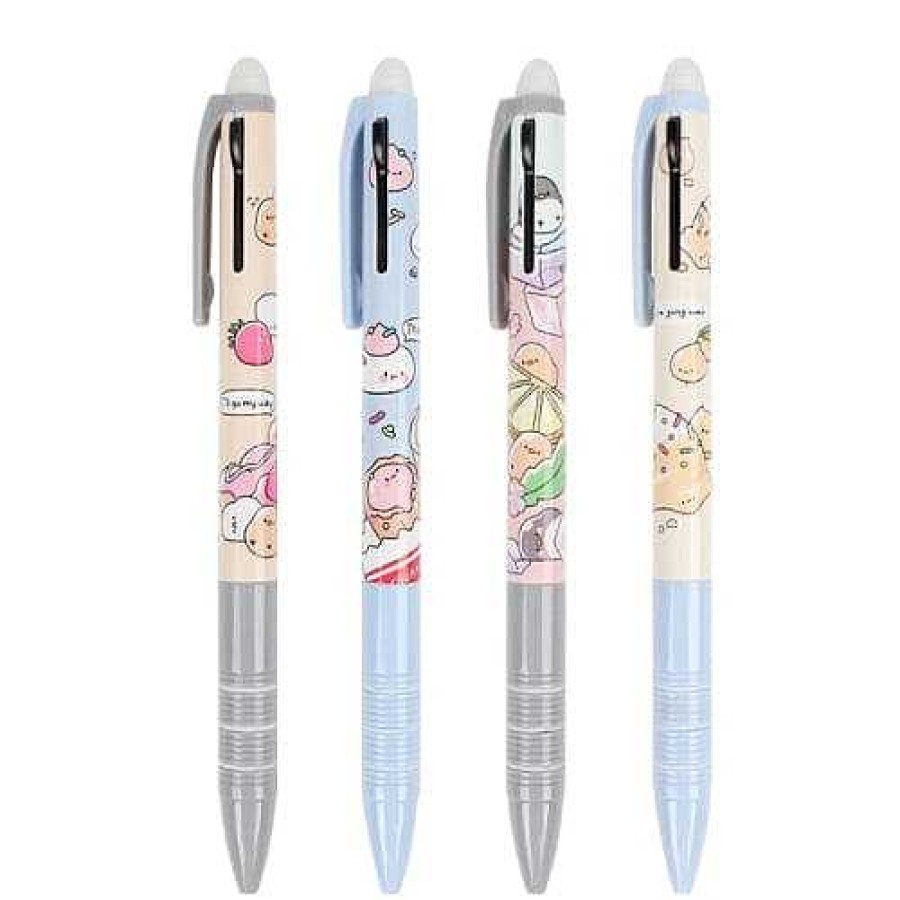 Stationery BeeCrazee Combo Writer | Kawaii Food 2-Color Erasable Pen