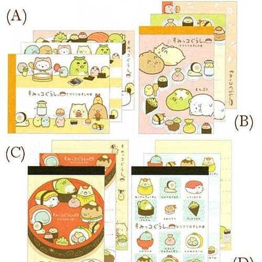 Stationery Kawaii Import Memos | San-X Sumikko Gurashi "Things In The Corner" Sushi House Small Memo