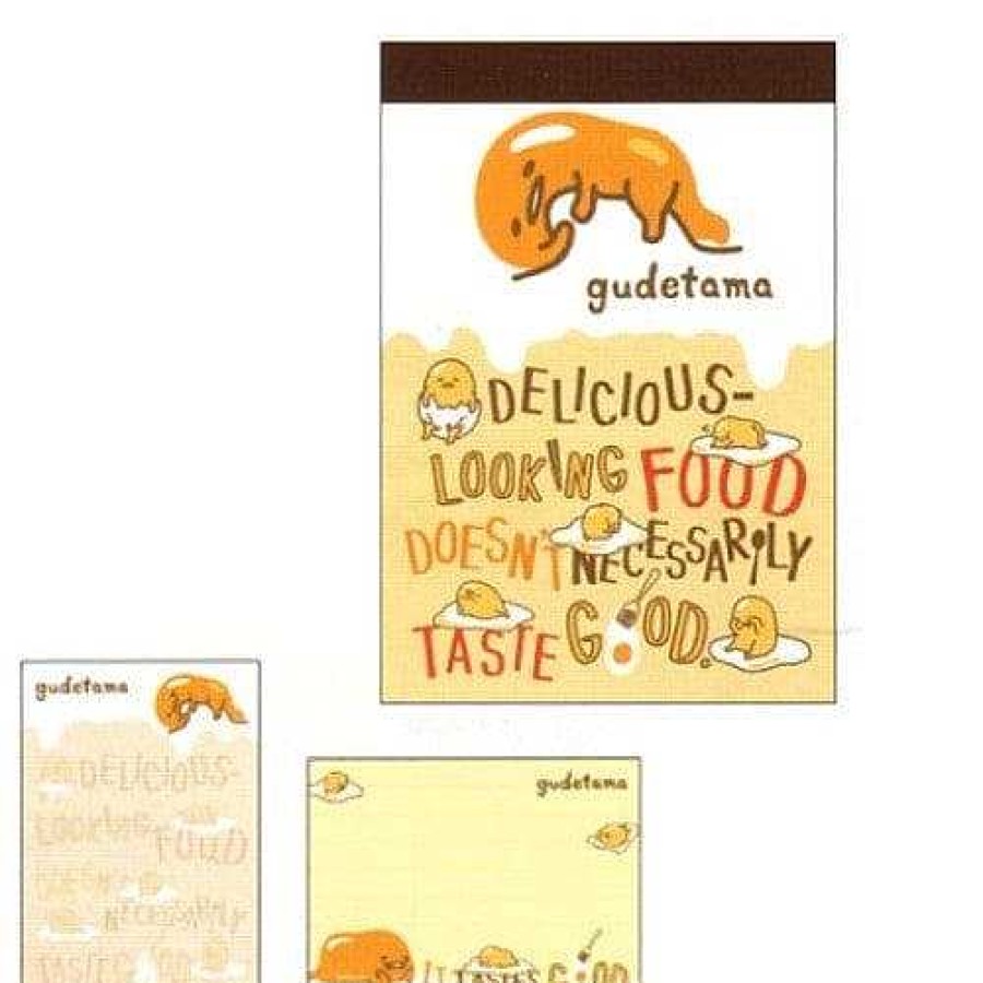 Stationery Kawaii Import Memos | Sanrio Gudetama Lazy Egg Delicious Small Memo