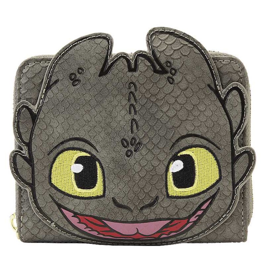 Styles Loungefly | Lf How To Train Your Dragon Toothless Cosplay Zip Around Wallet