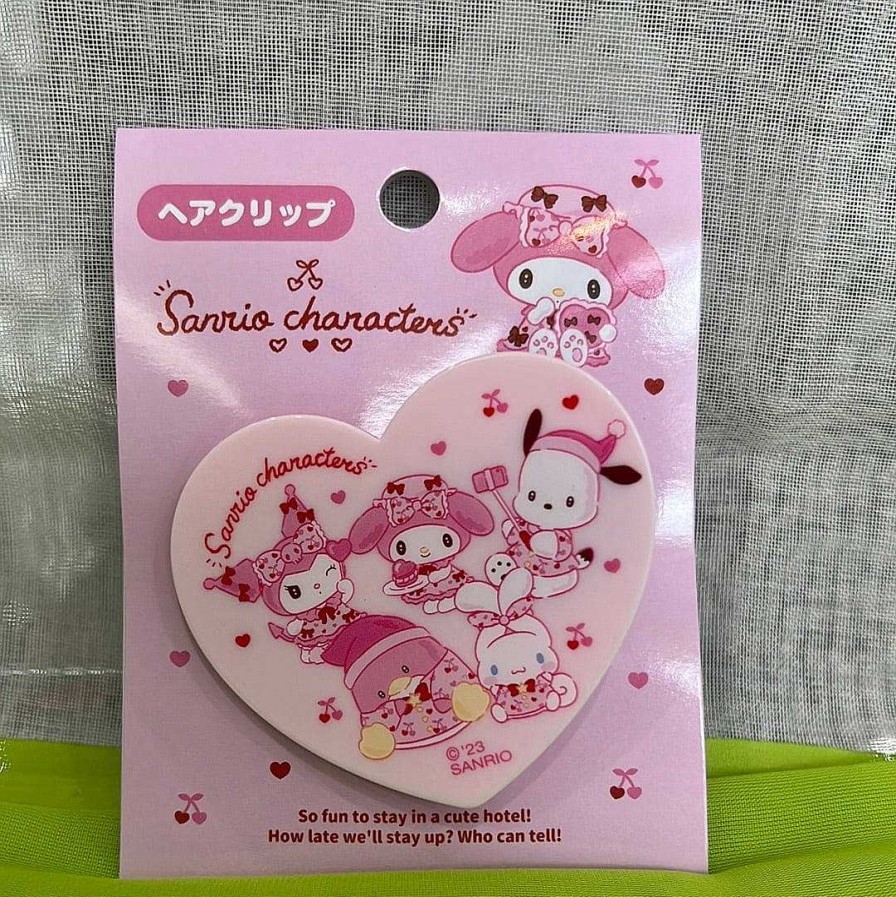 Styles Enesco Sanrio Apparel | Sanrio Friends Rose Heart Hair Clip