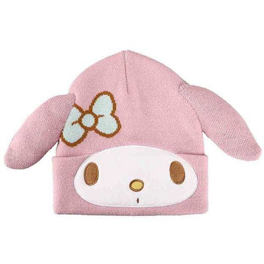 Styles BioWorld Headwear | My Melody 3D Big Face Beanie Hat With Plush Ears