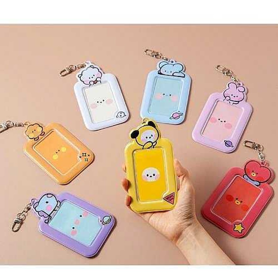 K-Pop BeeCrazee | Bt21 Minini Photo Card Holder Keychains