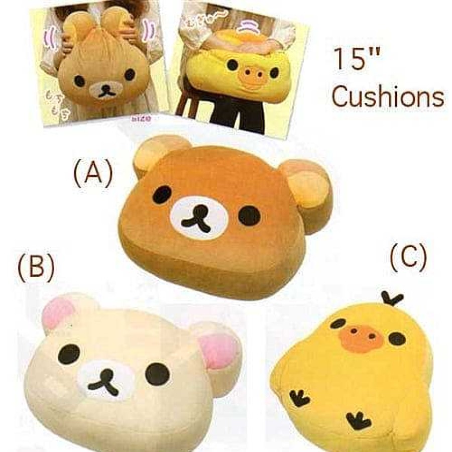 Plush Kawaii Import | San-X Rilakkuma 13.3" Marshmallown Foam Pillow: Birdie ©