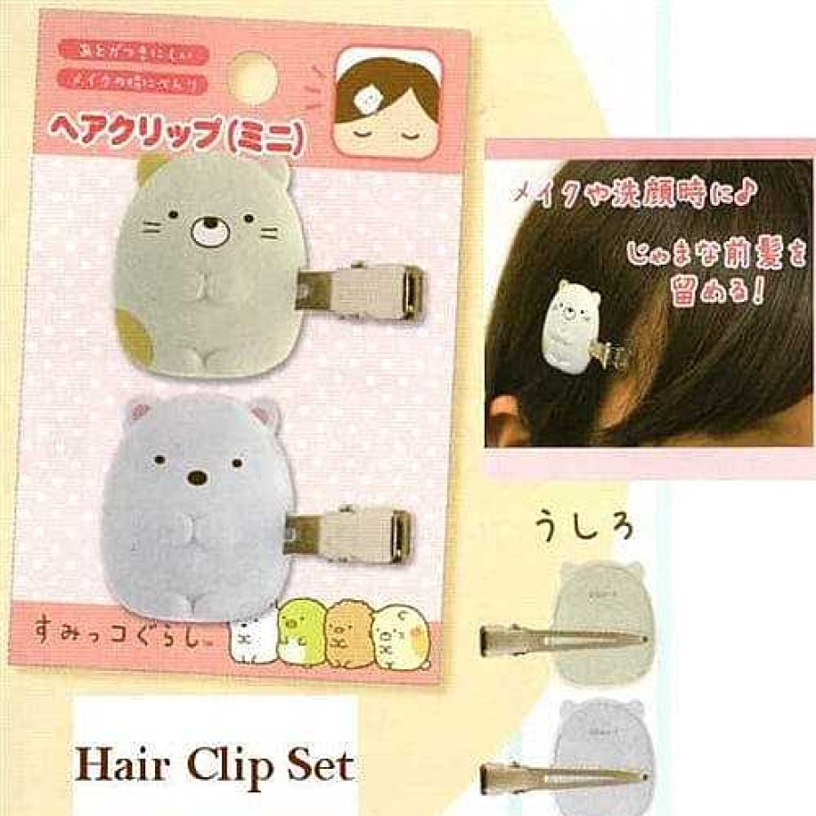 Styles Kawaii Import Hair Accessories | San-X Sumikko Gurashi "Things In The Corner" Hair Clip Set