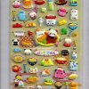 Stationery Kawaii Import Japanese Stickers | Kamio Panda Cafe Spongy Marshmallow Stickers