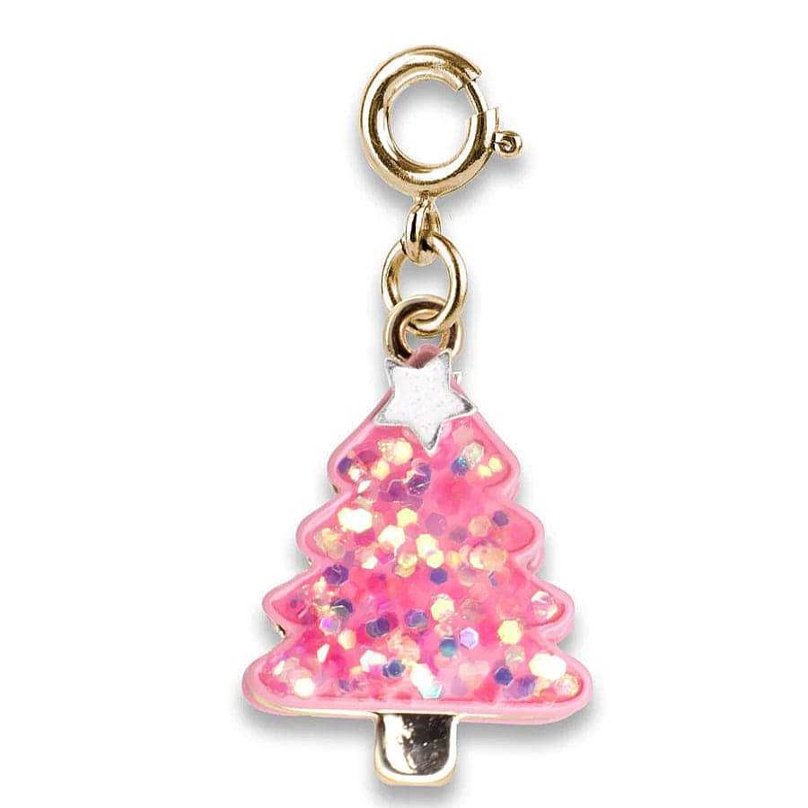 Styles Charm It Charm It! | Gold Pink Christmas Tree Charm