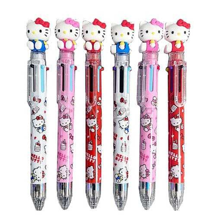 Stationery BeeCrazee Combo Writer | Hello Kitty Mascot 6-Color Pen