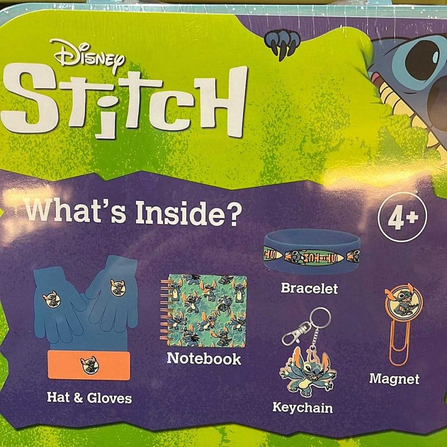 Styles Culture Fly Keychains & Lanyards | Lilo And Stitch Kids Winter 6-Piece Gift Set: Notebook, Keychain, Bracelet, Magnet, Hat & Gloves