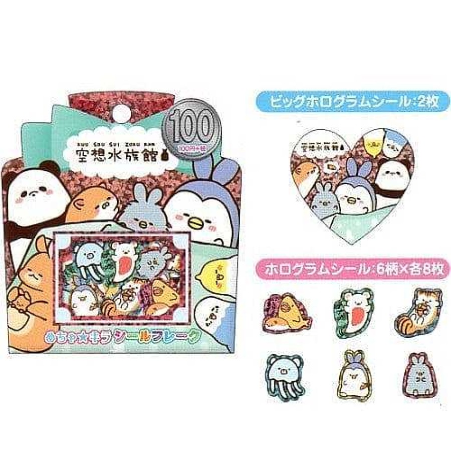 Stationery Kawaii Import Sticker Flakes | Kamio Imaginary Aquarium 50-Piece Sticker Sack: 2