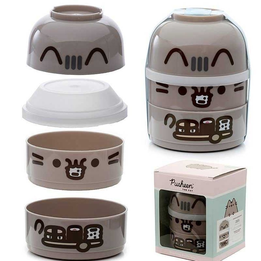 Homegoods Puckator Ltd | Pusheen Stacked Round Bento Lunch Box