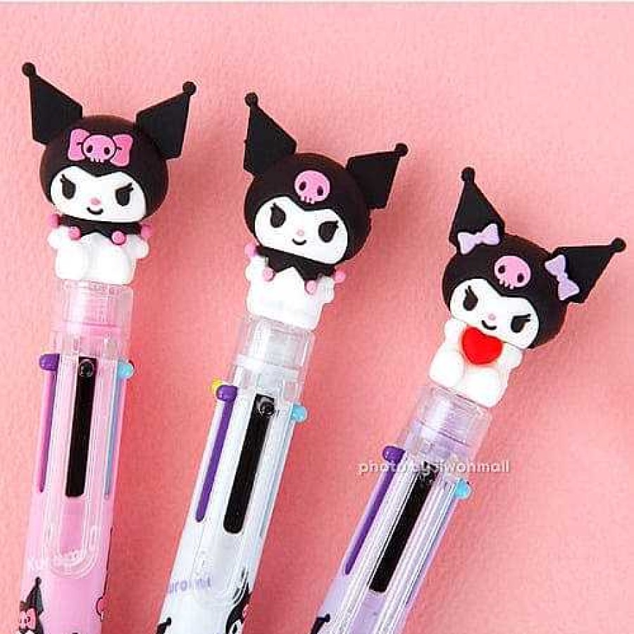 Stationery BeeCrazee Combo Writer | Kuromi Mascot 6-Color Mechanical Pens