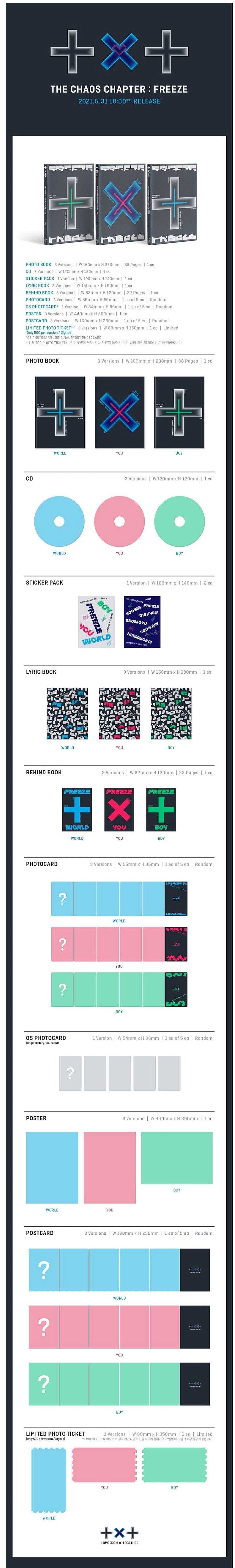 K-Pop Korea Pop Store | Tomorrow X Together (Txt) - Chaos Chapter : Freeze