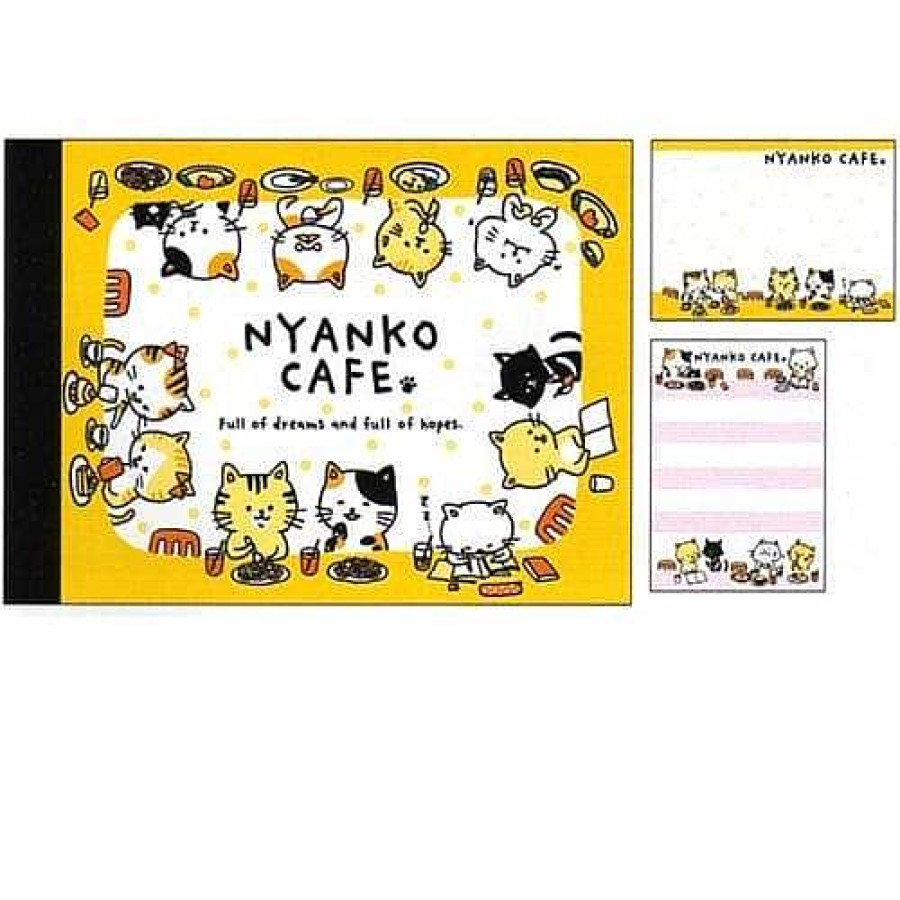 Stationery Kawaii Import Memos | Crux Nyanko Cafe Small Memo Pad