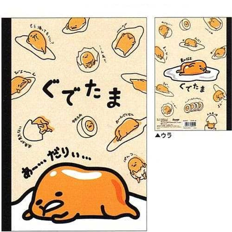 Stationery Kawaii Import Lined Notebooks | Sanrio Japan Gudetama Lazy Egg B5 Lined Notebook