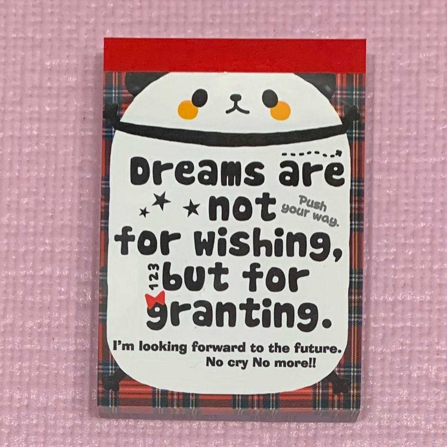 Stationery Kawaii Import Memos | Dreams Panda Small Memo Pad