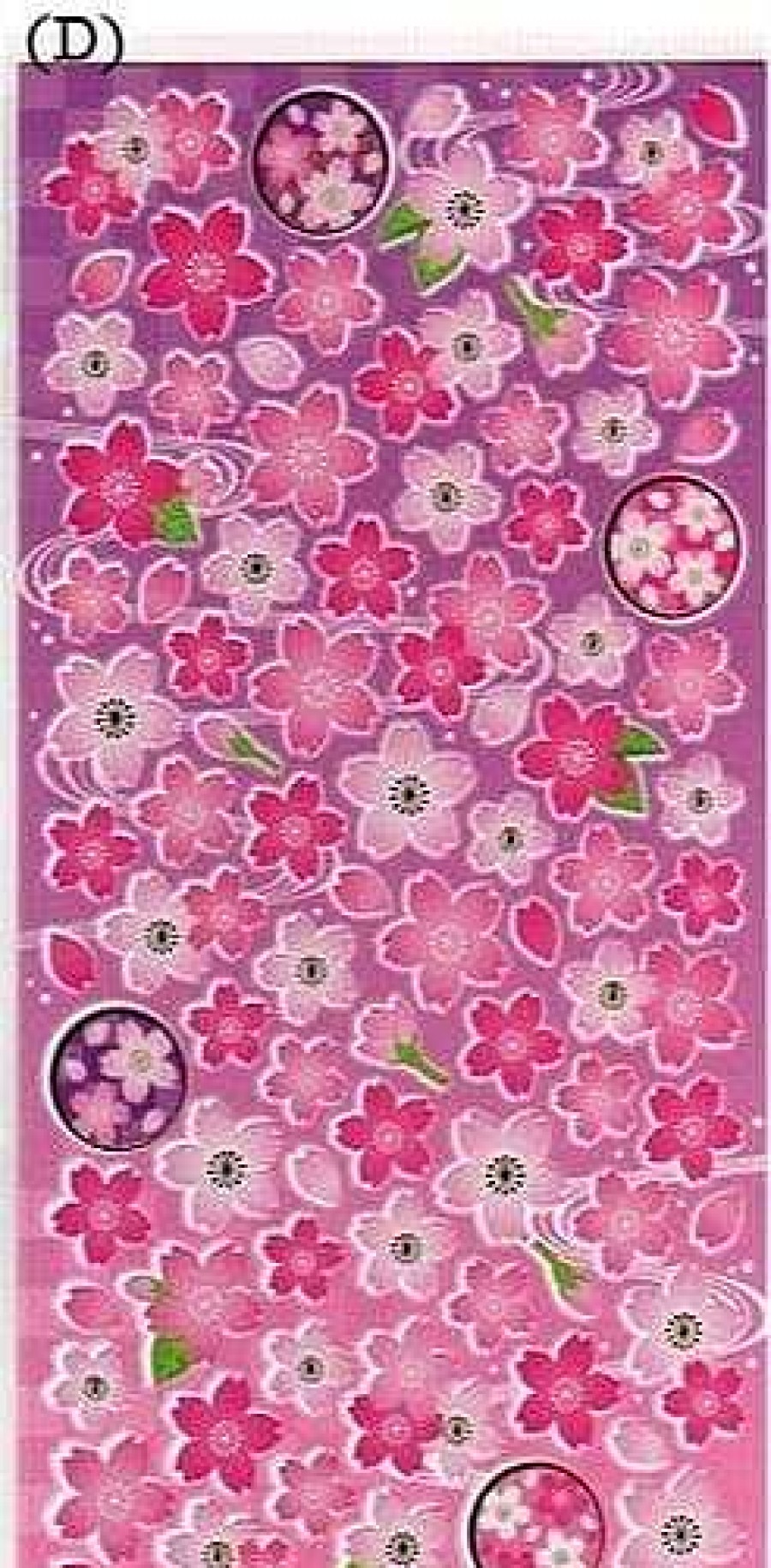 Stationery Kawaii Import Japanese Stickers | Kamio Sakura Cherry Blossoms Stickers: D