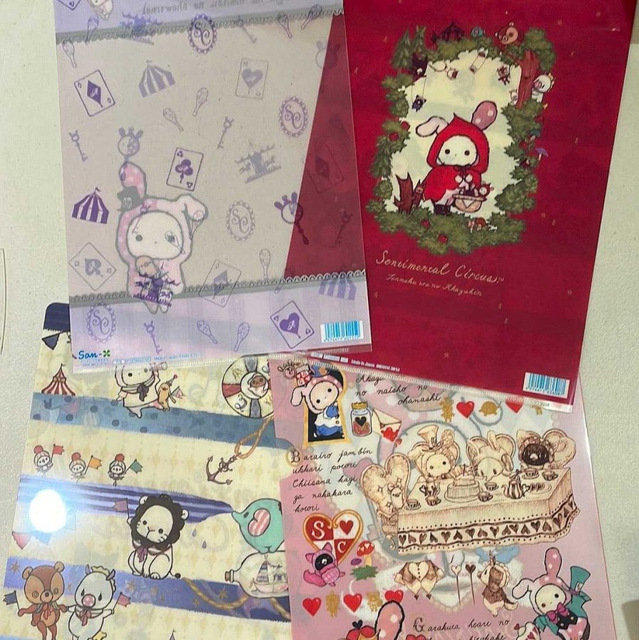 Stationery Kawaii Import | Sentimental Circus Vinyl A4 File Folders 4-Packs