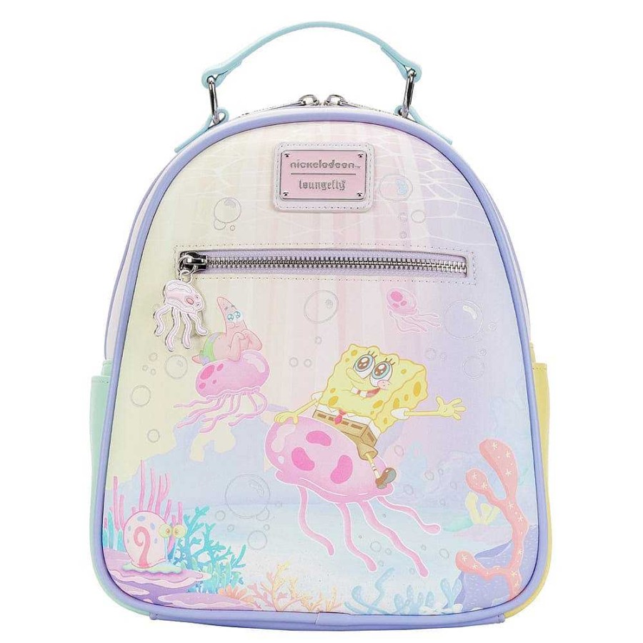 Styles Loungefly | Loungefly Spongebob Squarepants Jelly Fishing Mini Backpack