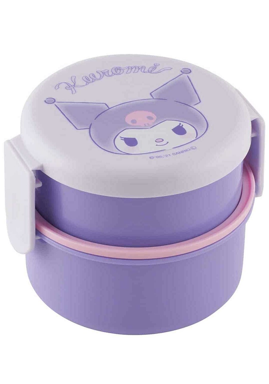 Homegoods Clever Idiots | Kuromi 2-Layered Round Bento Lunch Box With Fork