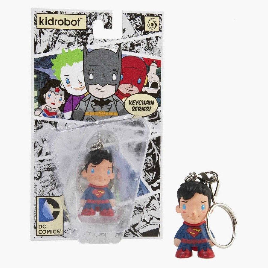 Styles NECA Keychains & Lanyards | Kidrobot X Dc Universe Super Man 1.5" Keychain