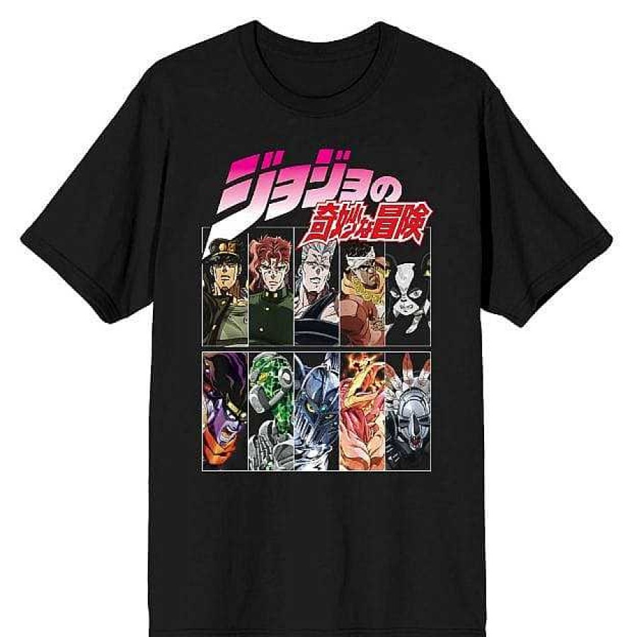 Styles BioWorld Anime & Game Apparel | Jojo'S Bizarre Adventure Unisex Adult Black Tee