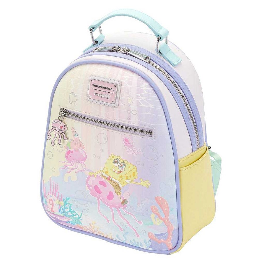 Styles Loungefly | Loungefly Spongebob Squarepants Jelly Fishing Mini Backpack