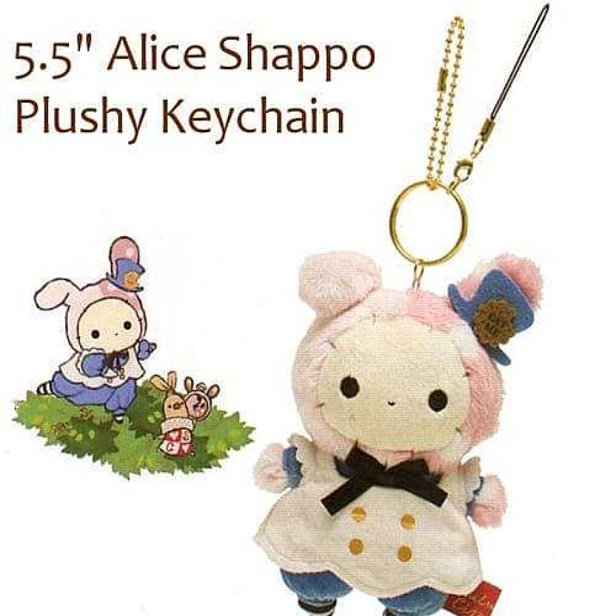 Plush Kawaii Import | San-X Sentimental Circus Alice 5.5" Shappo As Alice Plushie Keychain With Accessory Strap