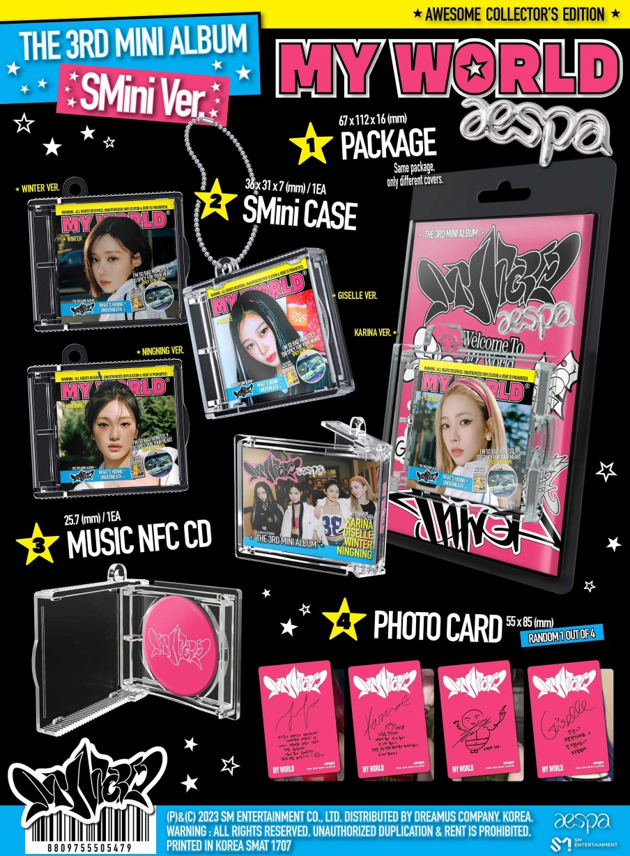 K-Pop Korea Pop Store | Aespa - My World (3Rd Mini Album) (Smini Ver.)