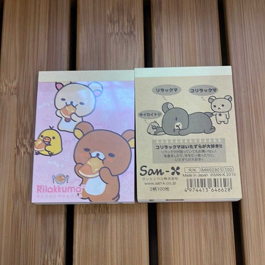 Stationery Kawaii Import Memos | Rilakkuma Relax Bear Pancake Small Memo