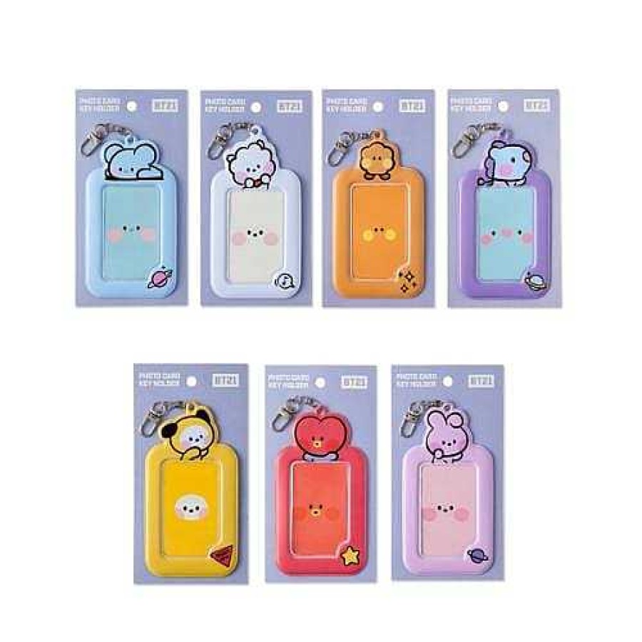 K-Pop BeeCrazee | Bt21 Minini Photo Card Holder Keychains