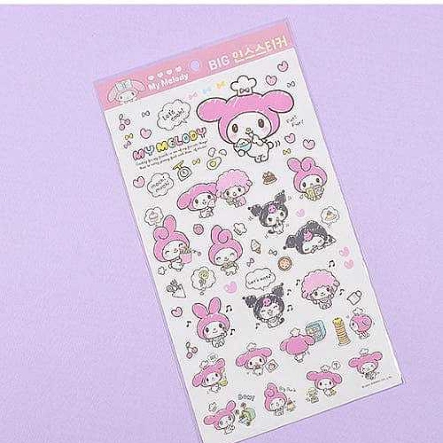 Stationery BeeCrazee Sanrio Stickers & Washi | My Melody & Kuromi Big Stickers