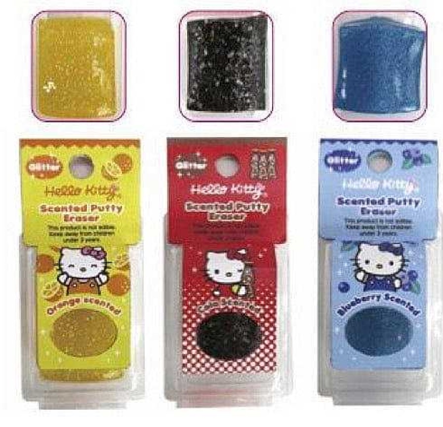 Stationery Weactive Erasers | Hello Kitty Surprise Scented Glitter Putty Erasers