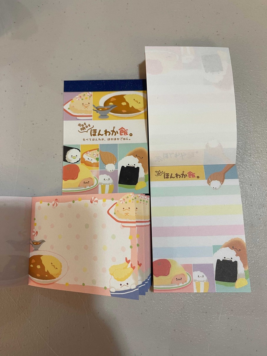 Stationery Kawaii Import Memos | Eat More Rice Small Memo Pad