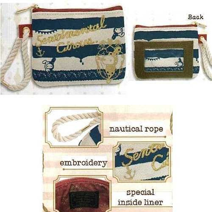 Styles Kawaii Import Coin Purses | San-X Sentimental Circus Sailor 4.3" Id Holder Coin Purse