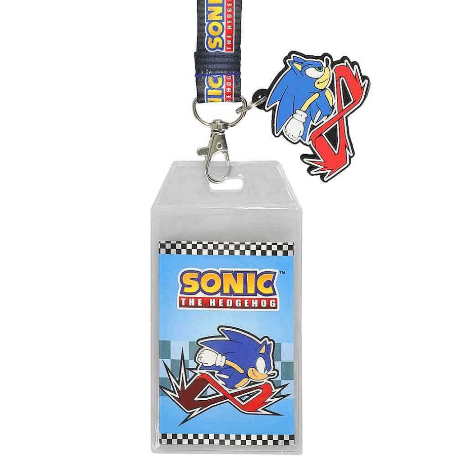 Styles BioWorld Keychains & Lanyards | Sonic The Hedgehog Rubber Charm Lanyard