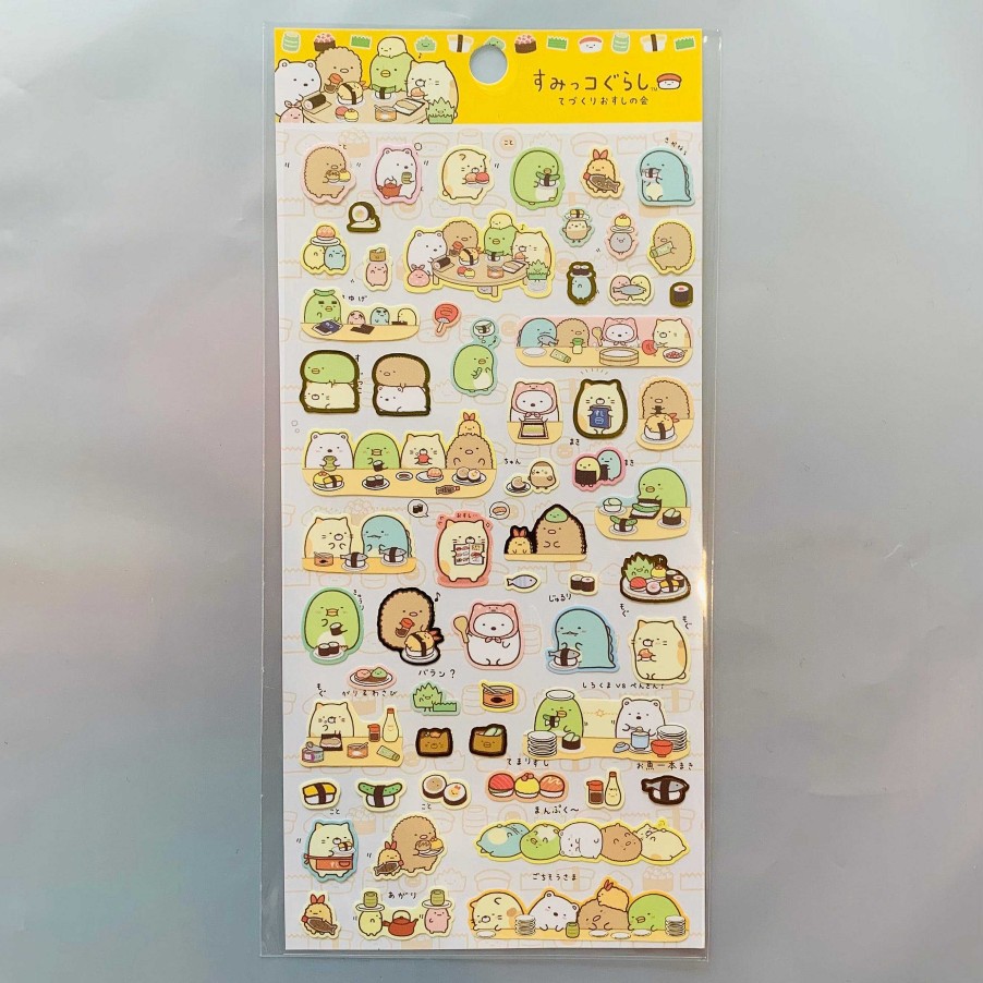 Stationery Kawaii Import San-X Stickers & Washi | San-X Sumikko Gurashi "Things In The Corner" Sushi House Stickers