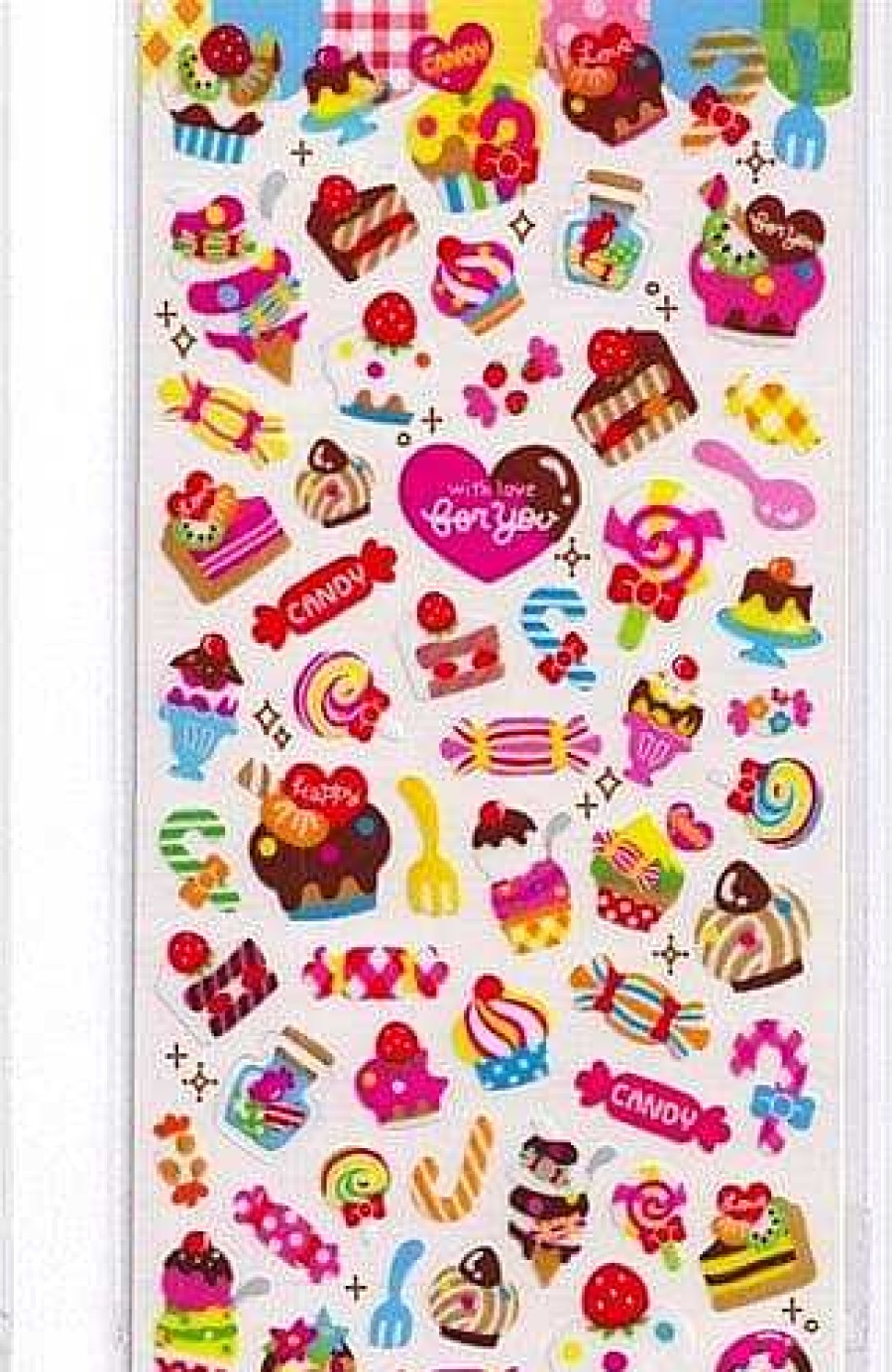 Stationery Kawaii Import Japanese Stickers | Q-Lia Candy With Love For You Stickers