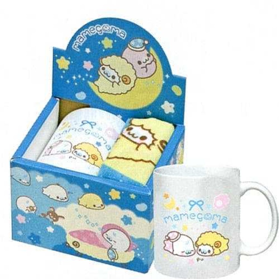 Homegoods Kawaii Import | San-X Mamegoma Goodnight Baby Mug And Wash Cloth Set