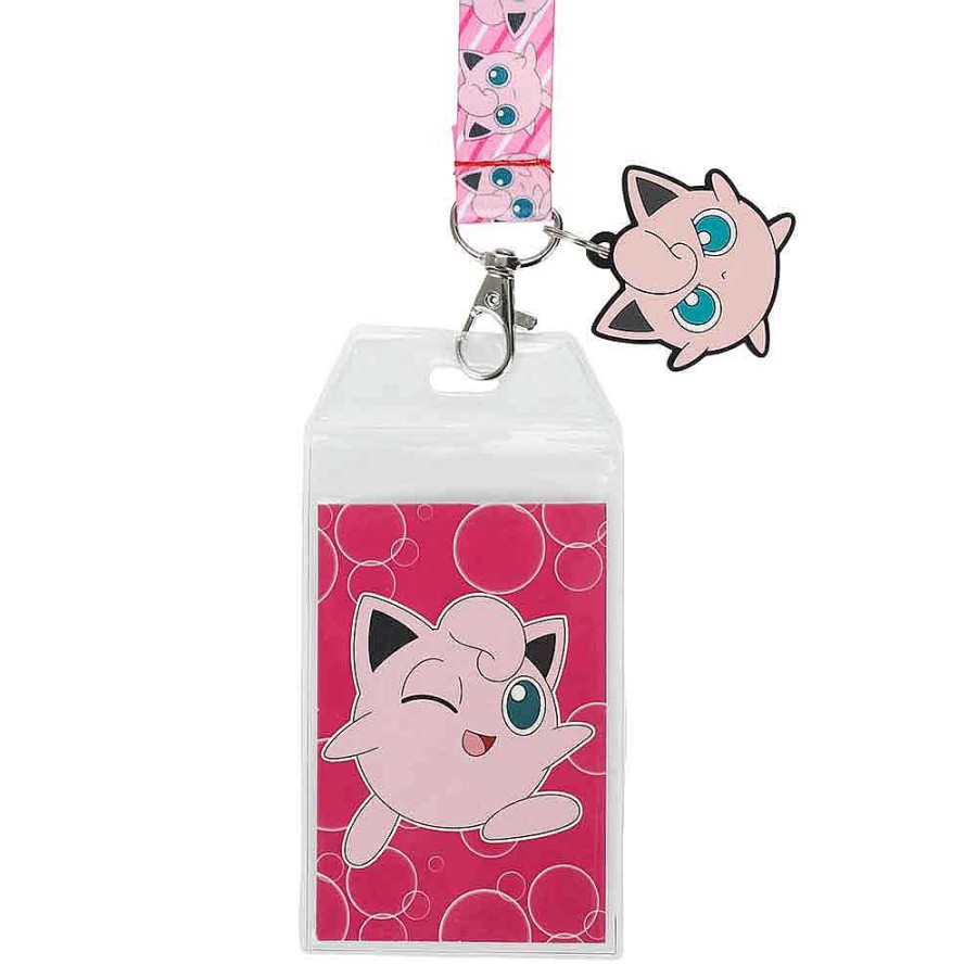 Styles BioWorld Keychains & Lanyards | Jigglypuff Pokemon Rubber Charm Lanyard