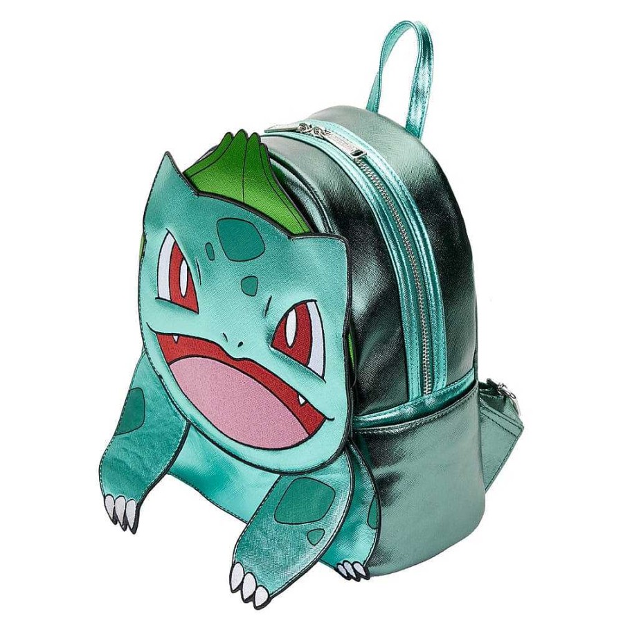 Styles Loungefly | Loungefly Pokemon Metallic Bulbasaur Cosplay Mini Backpack