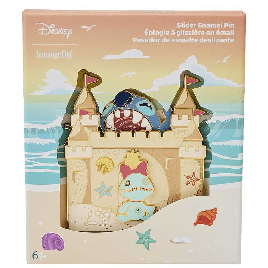 Styles Loungefly | Loungefly Stitch Sandcastle Beach Surprise 3 Collector Box Pin