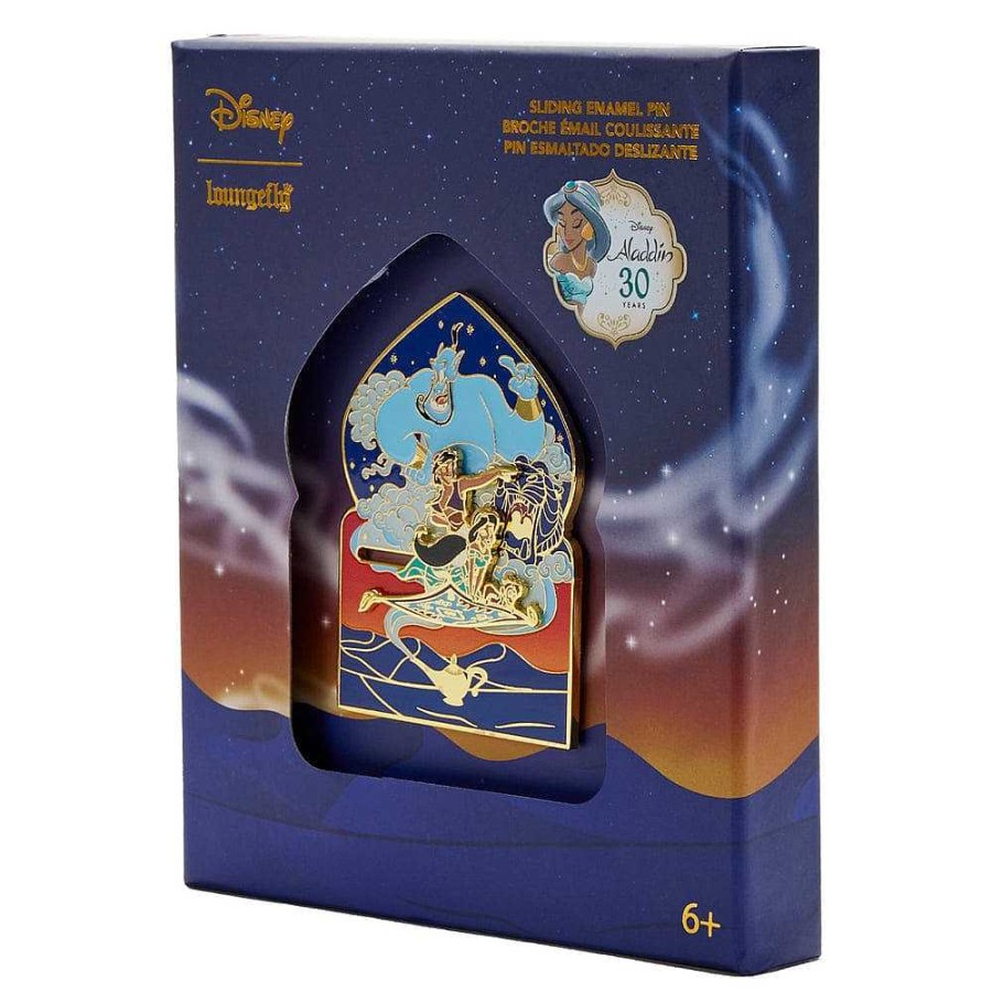 Styles Loungefly | Loungefly Disney Aladdin 30Th Anniversary 3" Collector Box Pin