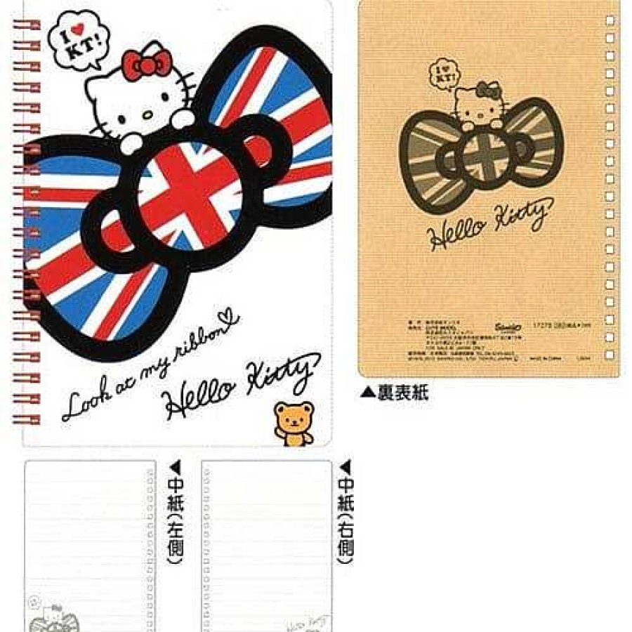 Stationery Kawaii Import Spiral Notebooks | Sanrio Japan Hello Kitty Uk B6 Hard Cover Spiral Notebook