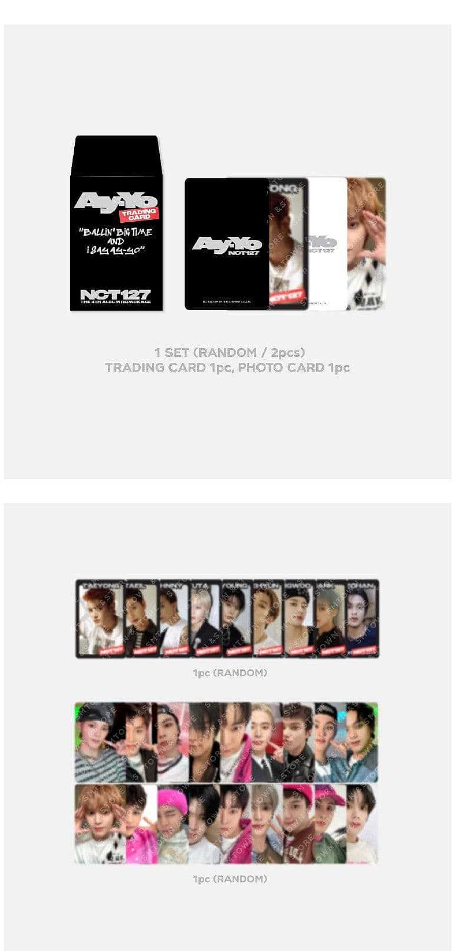 K-Pop Korea Pop Store | [Nct 127] [Ay-Yo] Random Trading Card Set B Ver.