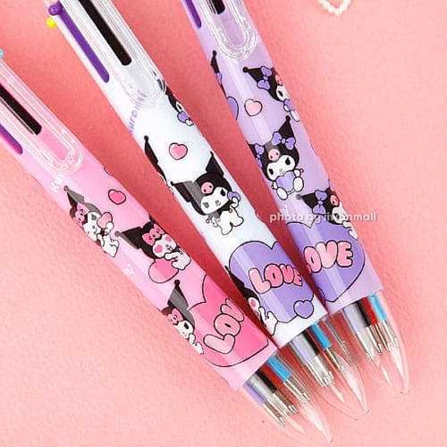 Stationery BeeCrazee Combo Writer | Kuromi Mascot 6-Color Mechanical Pens